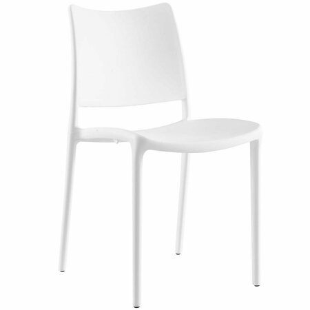 PRIMEWIR Hipster Dining Side Chair, White Polypropylene EEI-1703-WHI